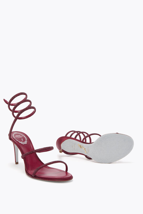 CLEO BURGUNDY SANDAL 80