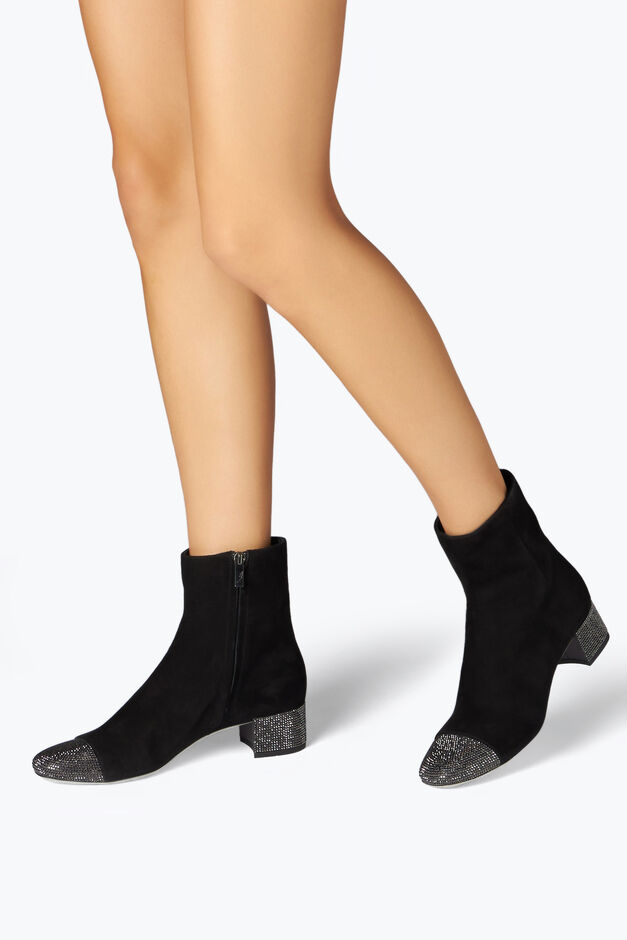 Bonnie Black Suede Bootie 40