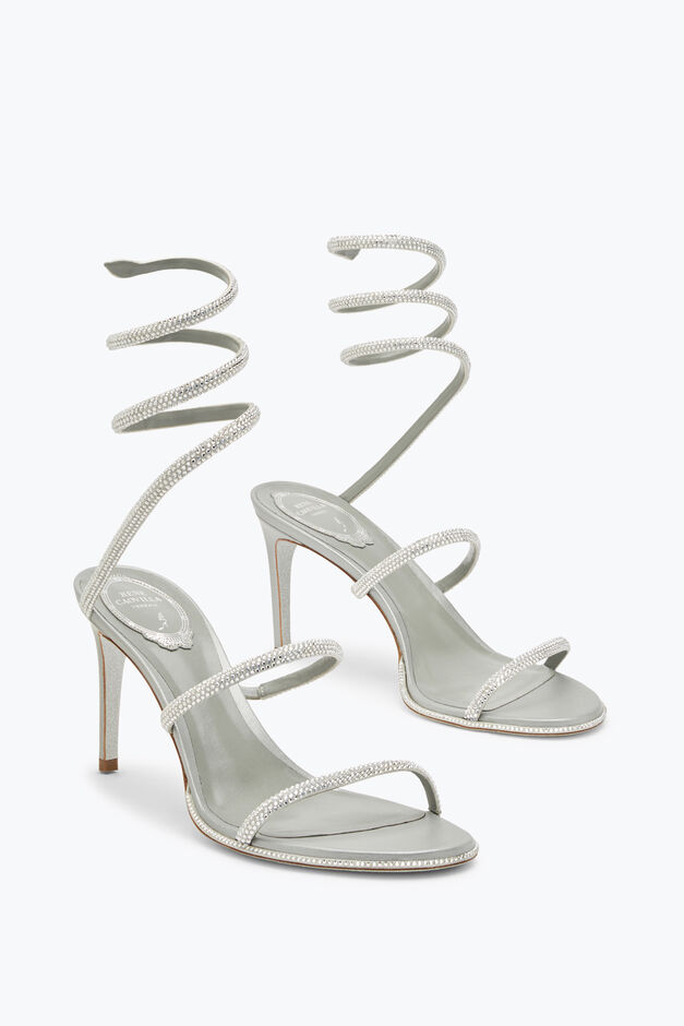 CLEO SILVER SANDAL 80 CLEO SILVER SANDAL 80