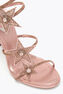 STAR CLEO ROSE GOLD SATIN/STRASS SANDAL
