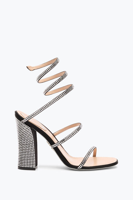 CLEO BLACK SANDAL WITH SOUL HEEL 105