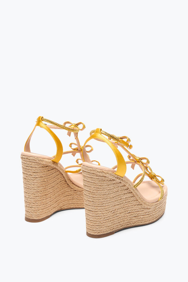 CATERINA YELLOW WEDGE SANDAL 120