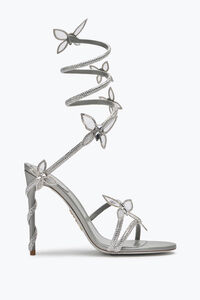 Margot Silver Sandal With Butterflies And Crystals 105
