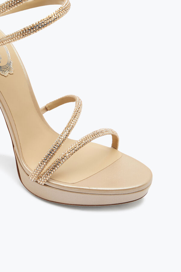 Margot Champagne Platform Sandal 120