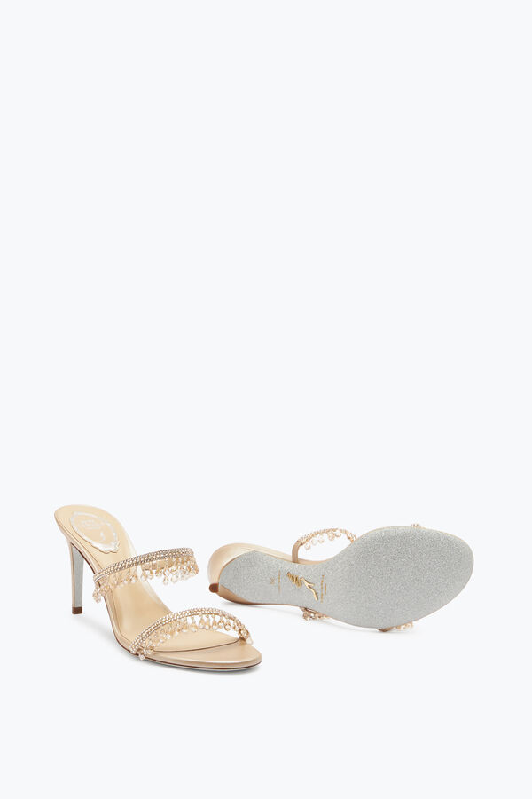 Chandelier Ivory Slider Sandal 80