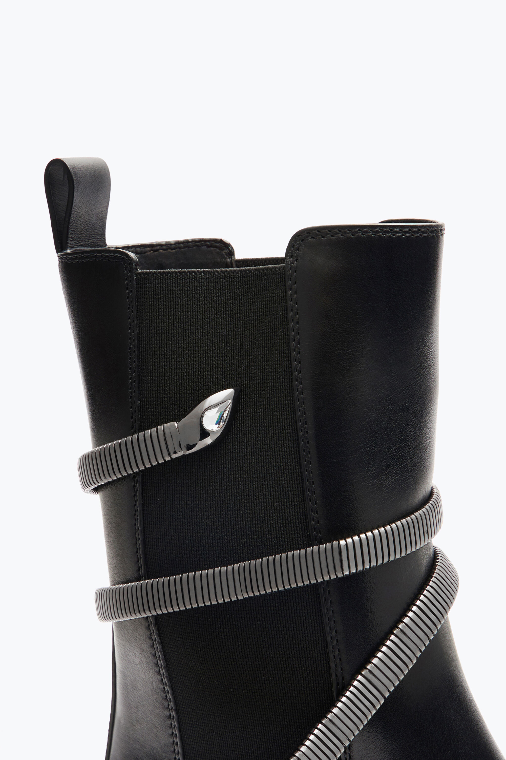 Silver biker boots 2025