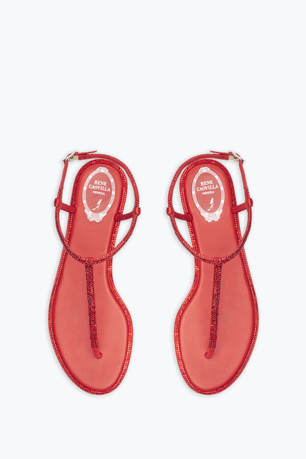 DIANA CRYSTAL RED SANDAL 10