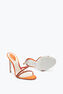 Mule Irina Color Naranja Con Cristales 105