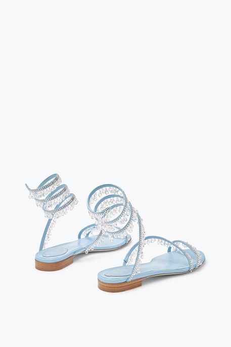 Chandelier Flat Light Blue Sandal 10 Chandelier Flat Light Blue Sandal 10