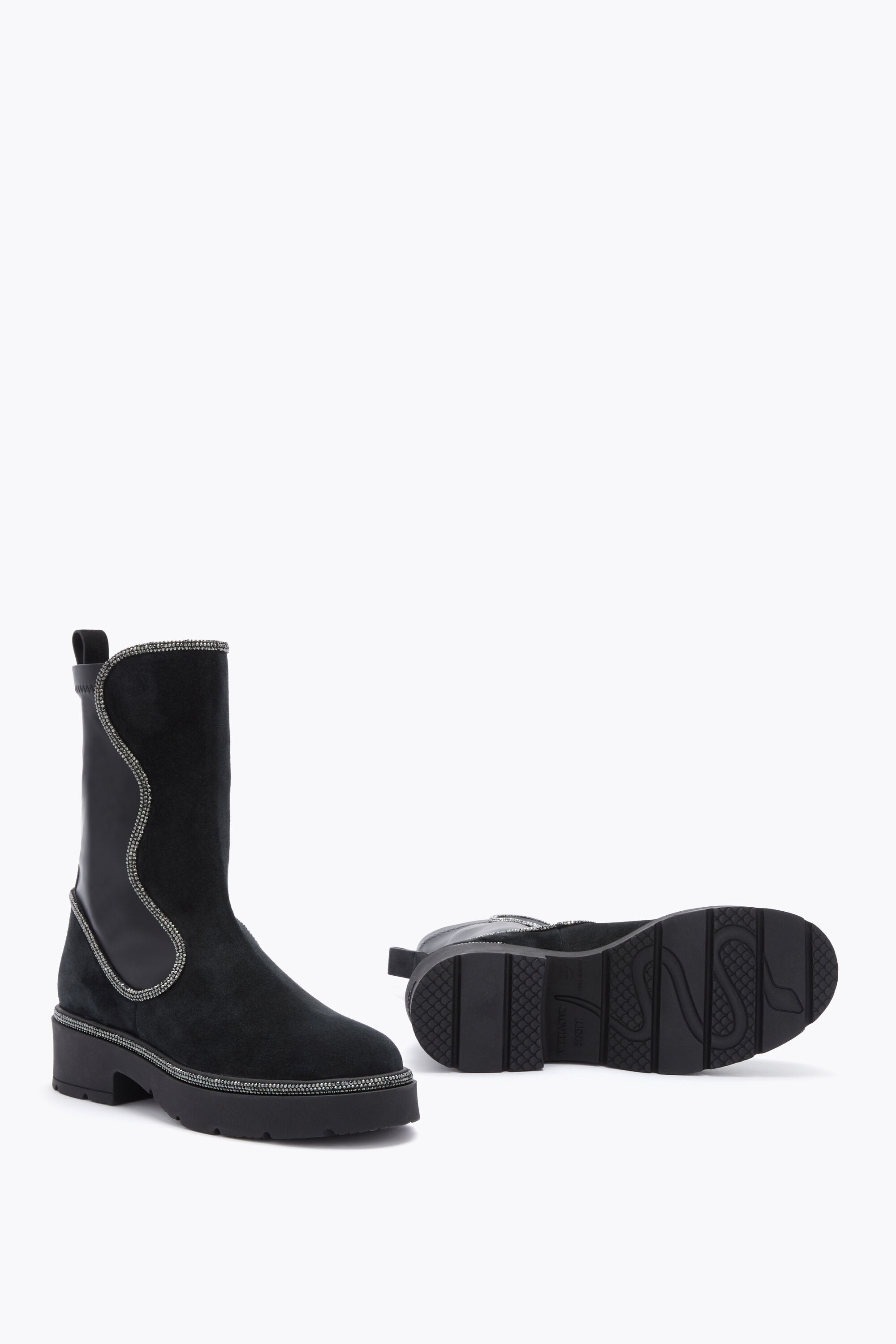 Designer Jeweled ankle boots with heels | Rene Caovilla®