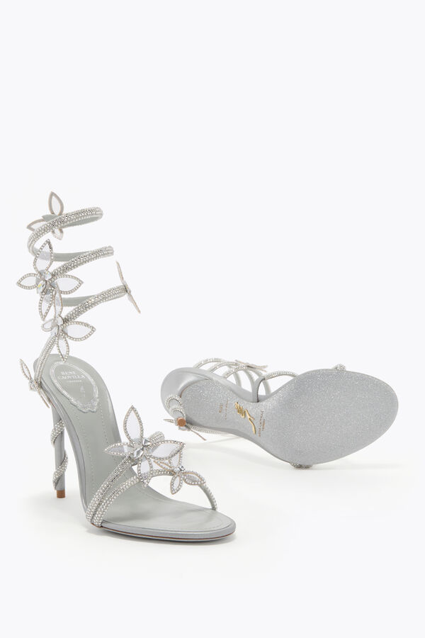 MARGOT METALLIC SILVER SANDAL 105