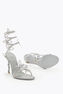 MARGOT METALLIC SILVER SANDAL 105