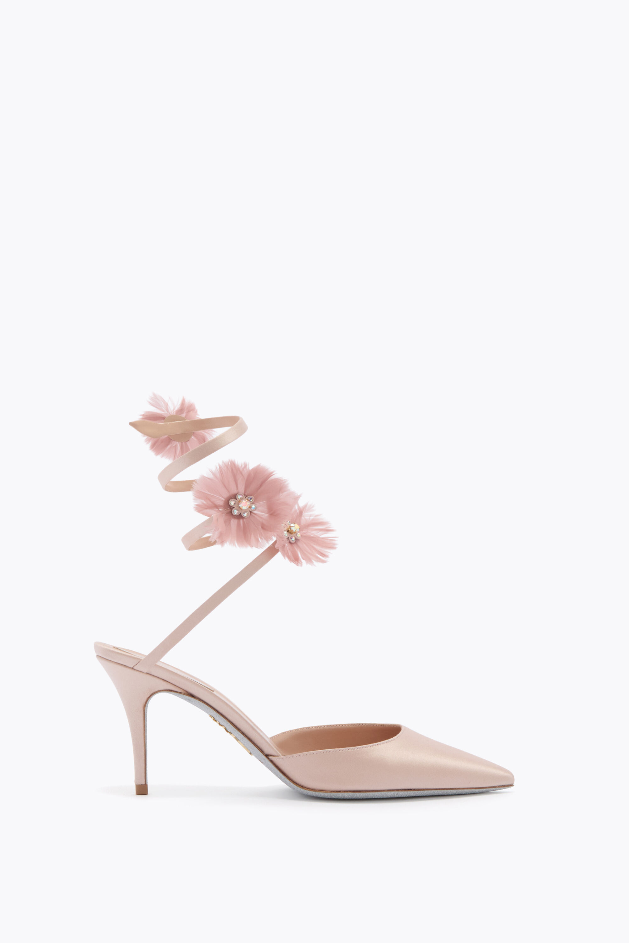 Jeweled JOLENE POWDER PINK PUMP 80 | Rene Caovilla®
