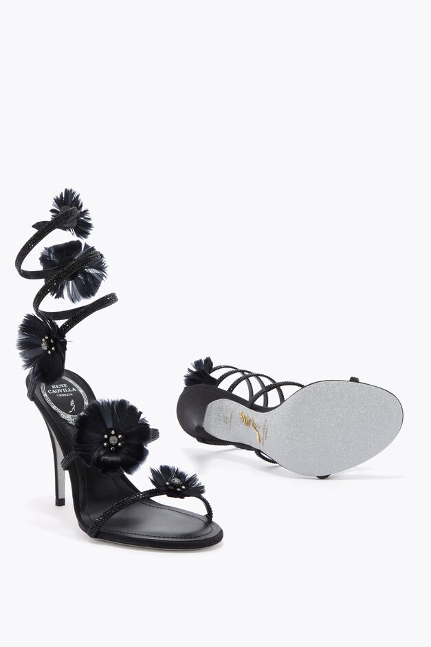 JOLENE BLACK SANDAL 100