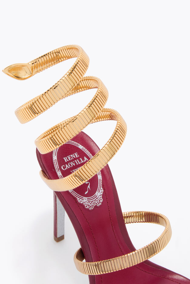 JUNIPER BURGUNDY AND GOLD SANDAL 105