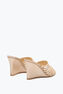 FULL TRIM POWDER PINK WEDGE SANDAL 80
