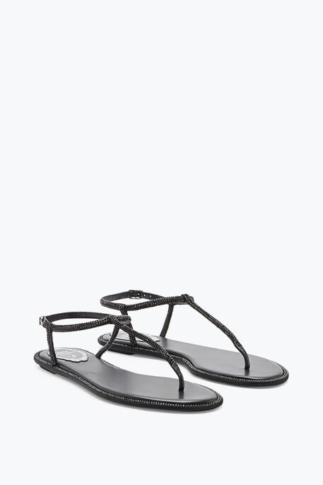 DIANA CRYSTAL BLACK SANDAL 10 DIANA CRYSTAL BLACK SANDAL 10