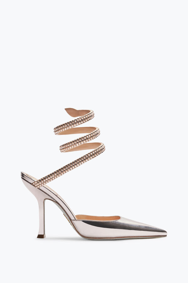 Zapato De Sal&oacute;n Cleo Rosa Polvo Con Cristales 105