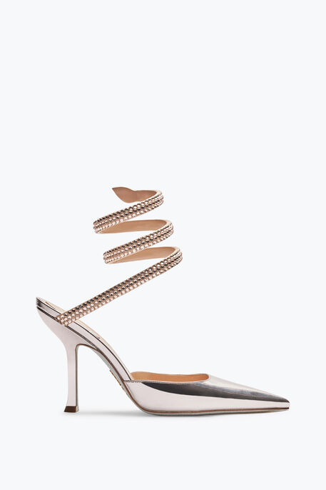 Cleo Powder Pink Pump With Crystals 105 Cleo Powder Pink Pump With Crystals 105