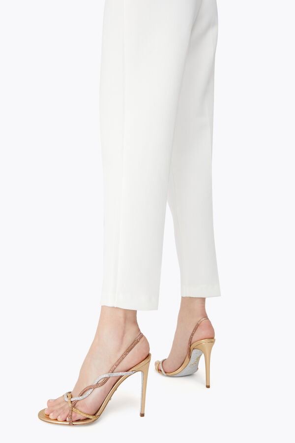 BRAID GOLD SATIN/AURUM-ROSE GOLD STRASS SANDAL