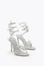 MARGOT METALLIC SILVER SANDAL 105