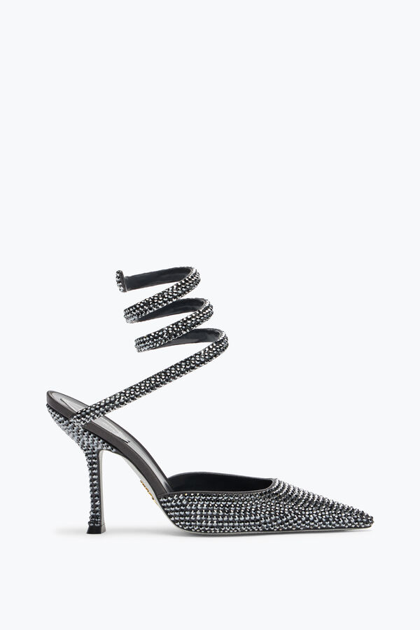 Cleo Anthracite Pump With Crystals 105