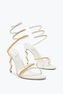 Margot Ivory Sandal With Degradé Crystals 105