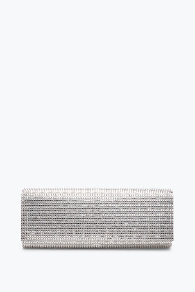 Clutch Zafira Argento Con Cristalli All-Over Clutch Zafira Argento Con Cristalli All-Over