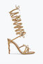 Margot Butterfly Crystal Gold Sandal 105