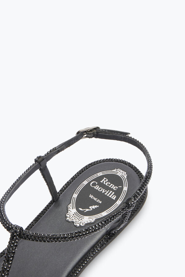 Diana Black Flat Sandal 10