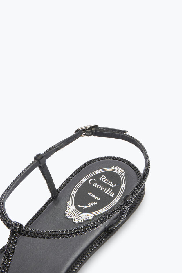 Diana Black Flat Sandal 10 Diana Black Flat Sandal 10