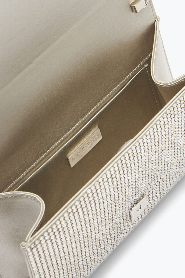 Silberfarbene Schmuck-Clutch Aida