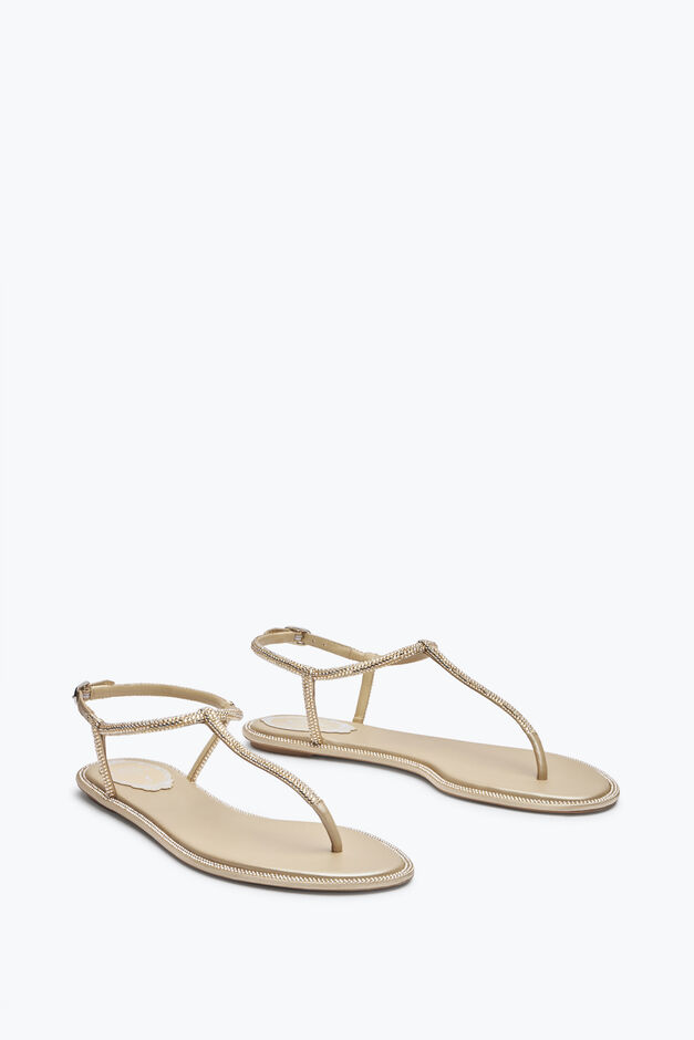DIANA CRYSTAL BEIGE SANDAL 10 DIANA CRYSTAL BEIGE SANDAL 10