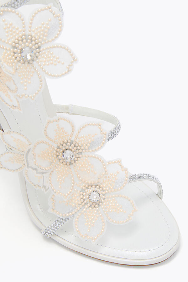 PEACH FLOWER IVORY SANDAL 105