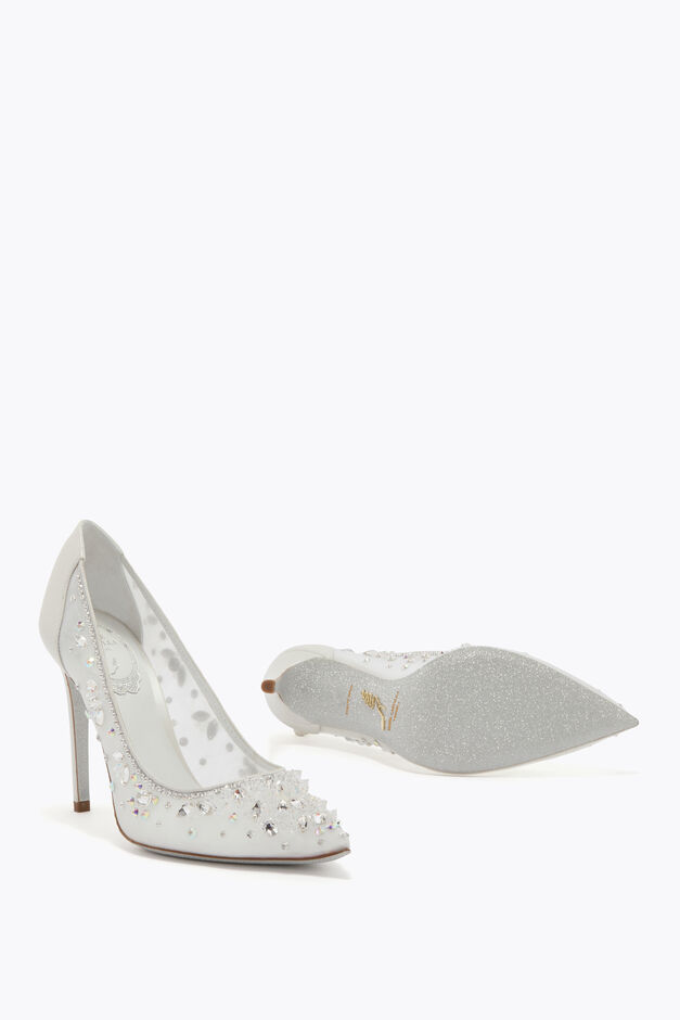 Cinderella White Pump 105