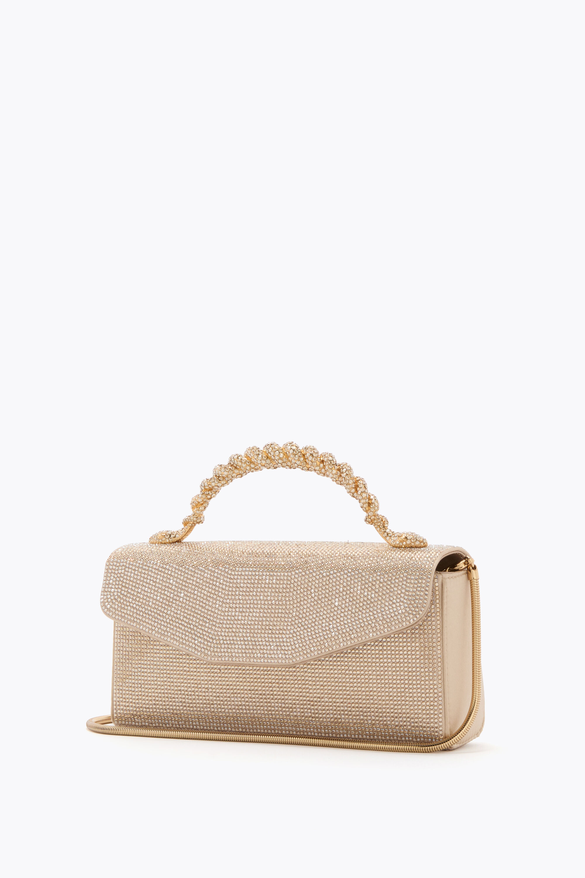 Jeweled VICTORIA CHAMPAGNE MINI BAG | Rene Caovilla®