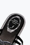 BRAID BLACK FLAT SANDAL 10