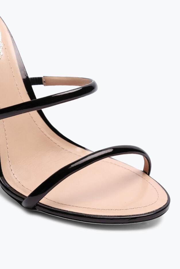 Cleo Metallic Black Sandal 105 Cleo Metallic Black Sandal 105