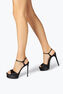 Anastasia Crystal Black Sandal 130