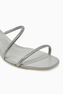 Sandalette Cleo Grau Mit Kristallen 35