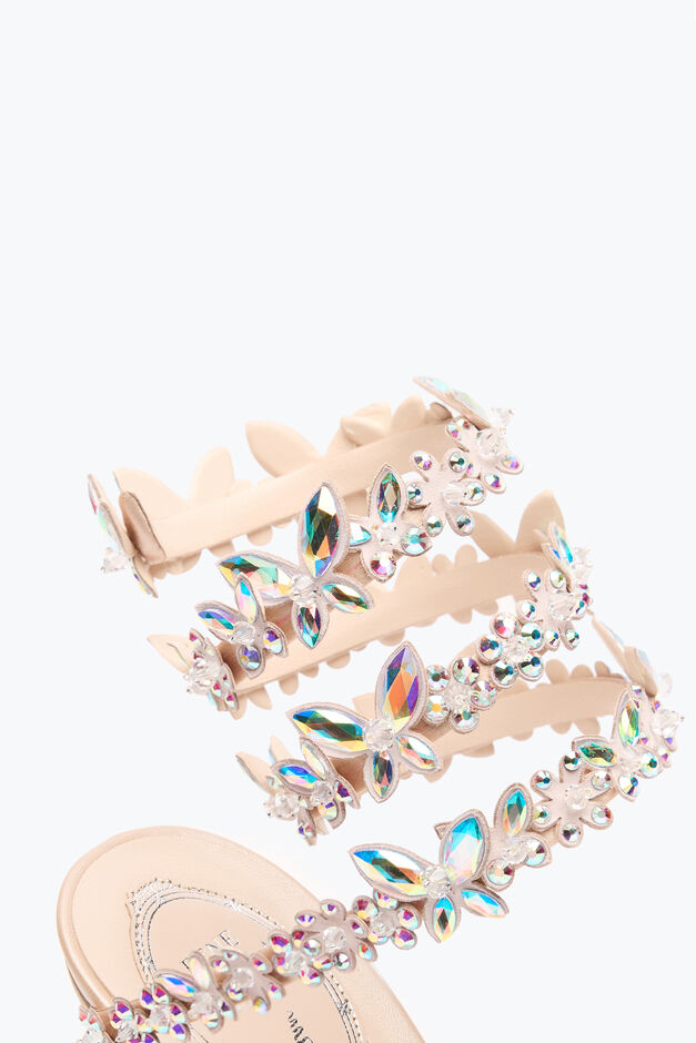 EDEN NUDE PLATFORM SANDAL 140