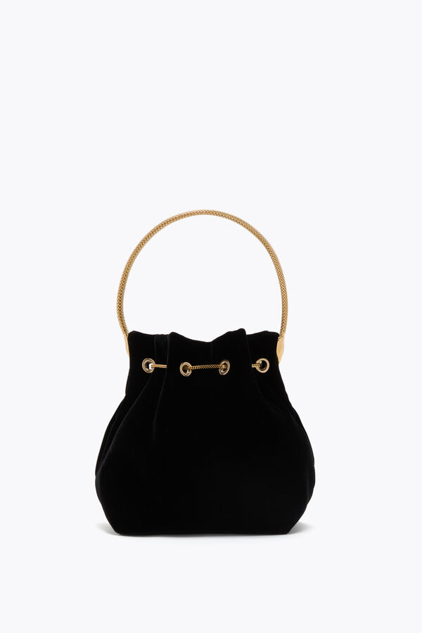 BORSA MINI DEVA IN VELLUTO NERO BORSA MINI DEVA IN VELLUTO NERO