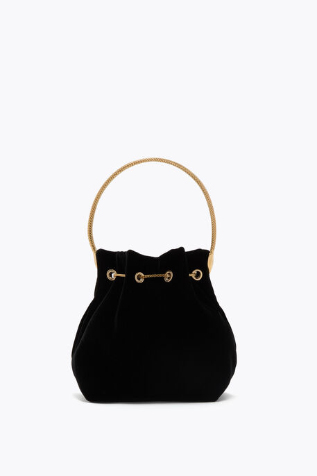 BORSA MINI DEVA IN VELLUTO NERO BORSA MINI DEVA IN VELLUTO NERO