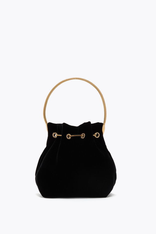 MINI-TASCHE DEVA AUS SCHWARZEM SAMT MINI-TASCHE DEVA AUS SCHWARZEM SAMT