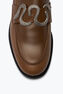 Mocasín Morgana Marrón con Cristal Plateado 20
