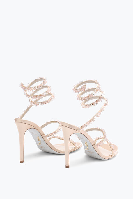 Cinderella Nude Sandal With Serpent 105 Cinderella Nude Sandal With Serpent 105