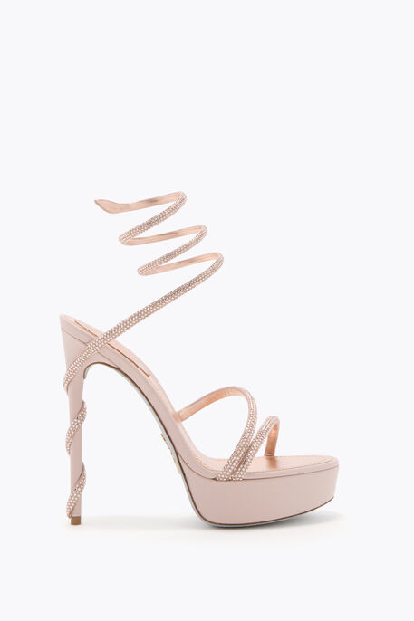 MARGOT BLUSH PINK PLATFORM SANDAL 130