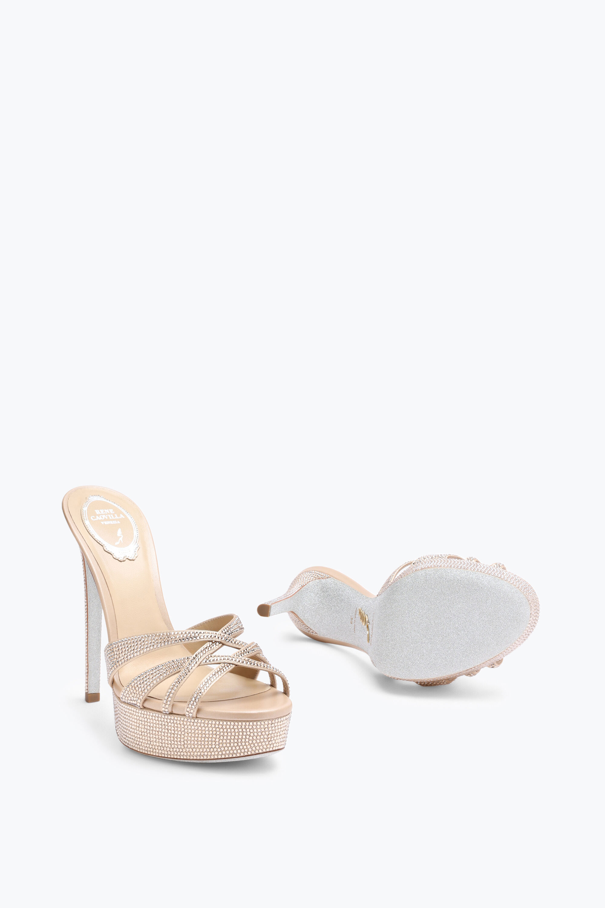 New arrivals designer jeweled shoes Rene Caovilla