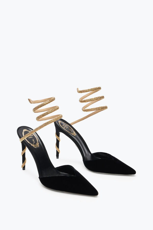 Margot Black And Gold Pump 105