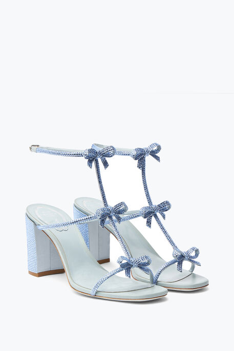 Caterina Crystal Powder Blue Sandal 80 Caterina Crystal Powder Blue Sandal 80